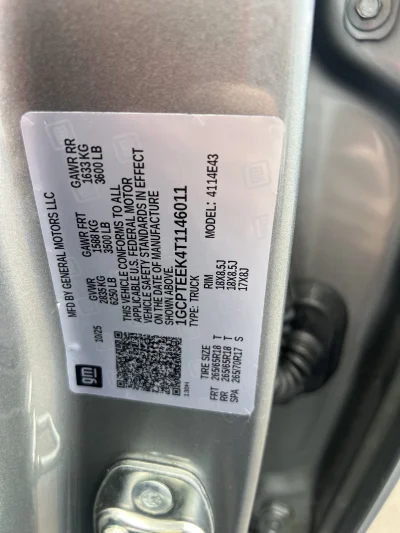 2026 CHEVY COLORADO - RAMPAGE PACKAGE  - STERLING GRAY (GXD) - 2026 CHEVY COLORADO RAMPAGE - Image 15 of 15