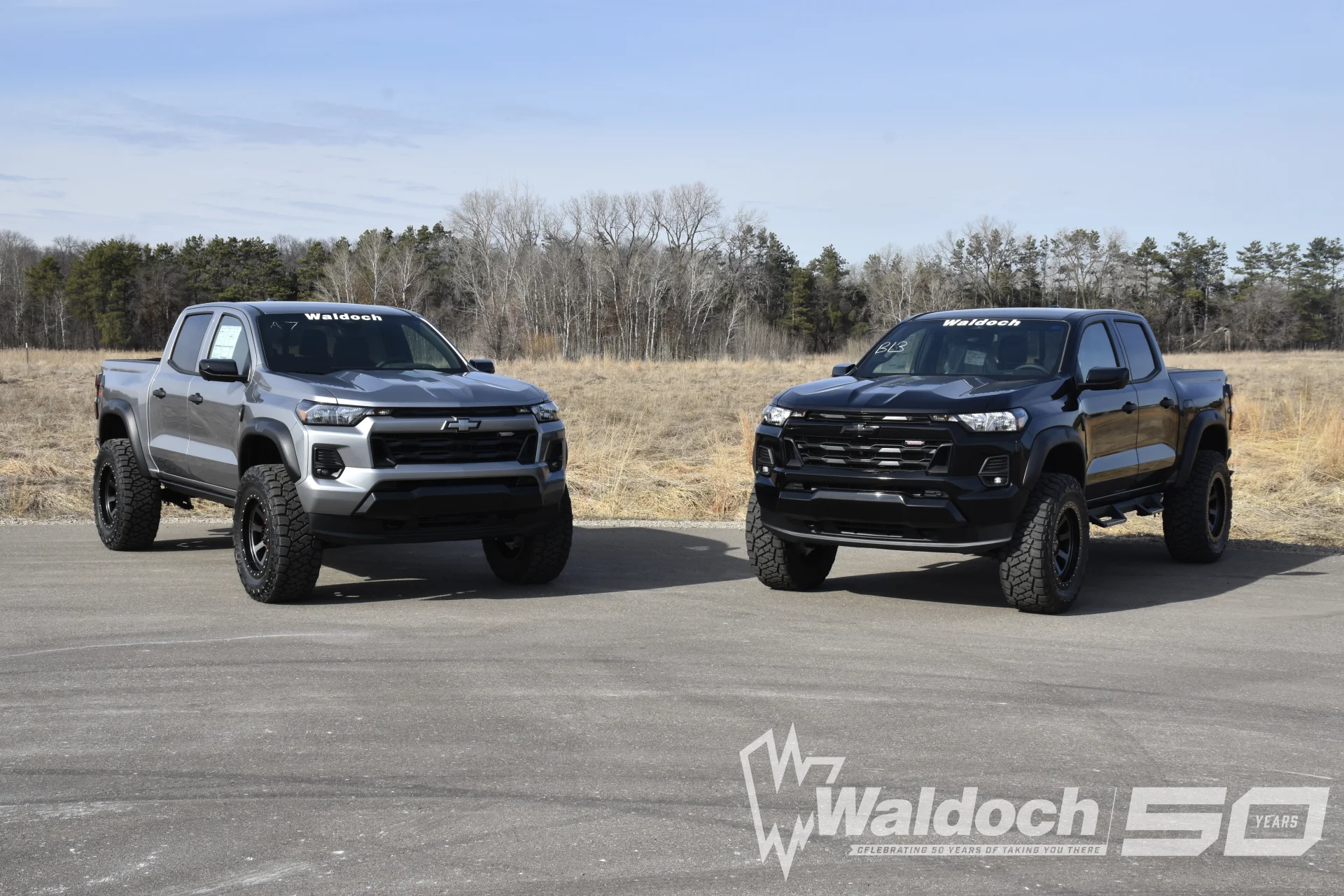 2026 WALDOCH CUSTOM CHEVY COLORADO MINI RAMPAGE DUAL IMAGES BLACK AND SILVER - 2026 CHEVY COLORADO RAMPAGE