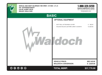 CUSTOM CHEVY SILVERADO 1500 WITH CUSTOM INTERIOR BUILT BY THE BEST BUILT BY WALDOCH - 2026 CHEVY SILVERADO 1500 CUSTOM - Image 16 of 16