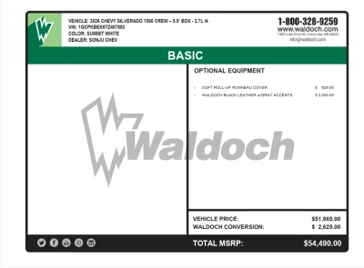 2026 CHEVY SILVERADO 1500 - BASIC PACKAGE - SUMMIT WHITE (GAZ) - 2026 CHEVY SILVERADO 1500 CUSTOM - Image 16 of 16