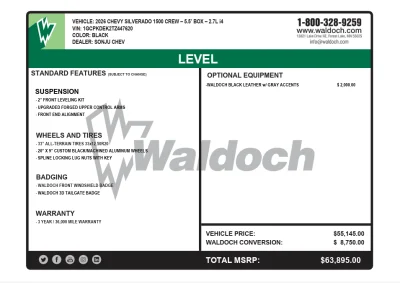 CUSTOM 2026 CHEVY SILVERADO LEVEL PACKAGE BUILT BY WALDOCH THE BEST AROUND - 2026 CHEVY SILVERADO 1500 LEVEL - Image 16 of 16