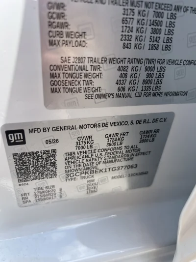 2026 CHEVY SILVERADO 1500 - LEVEL  PACKAGE - SUMMIT WHITE (GAZ) - 2026 CHEVY SILVERADO 1500 LEVEL - Image 15 of 15