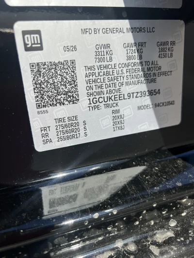2026 CHEVY SILVERADO 1500 - LEVEL PACKAGE - BLACK (GBA) - 2026 CHEVY SILVERADO 1500 LEVEL - Image 21 of 21