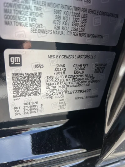 2026 CHEVY SILVERADO 1500 - LEVEL PACKAGE - BLACK (GBA) - 2026 CHEVY SILVERADO 1500 LEVEL - Image 15 of 15