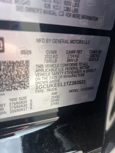 2026 CHEVY SILVERADO 1500 - LEVEL PACKAGE - BLACK (GBA) - 2026 CHEVY SILVERADO 1500 LEVEL - Image 14 of 15