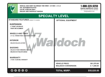 2026 CHEVY SILVERADO 1500 - LEVEL PACKAGE - STERLING GRAY (GXD) - 2026 CHEVY SILVERADO 1500 LEVEL - Image 22 of 22