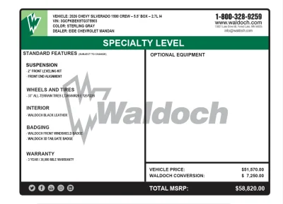 2026 CHEVY SILVERADO 1500 - LEVEL PACKAGE - STERLING GRAY (GXD) - 2026 CHEVY SILVERADO 1500 LEVEL - Image 16 of 16