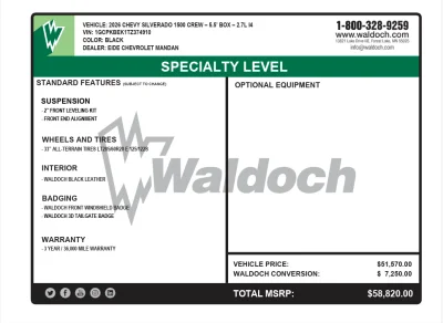 2026 CHEVY SILVERADO 1500 - LEVEL PACKAGE - BLACK (GBA) - 2026 CHEVY SILVERADO 1500 LEVEL - Image 16 of 16