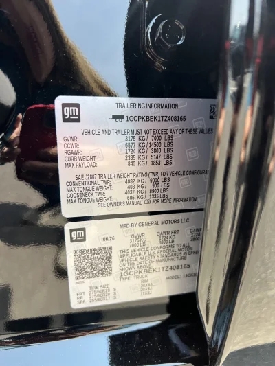 2026 CHEVY SILVERADO 1500 - BASIC PACKAGE - BLACK (GBA) - 2026 CHEVY SILVERADO 1500 LIFT - Image 15 of 15