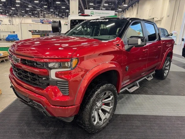 2026 Chevy 1500 Crew Cab M80X Edition By Waldoch Ruby Red Custom GM Truck by Waldoch Crafts