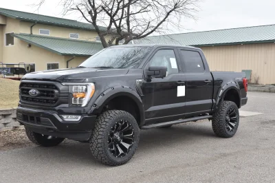 2021 FORD F150 LIFT PACKAGE BY WALDOCH BLACK TRUCK WITH BLACK WHEELS - 2021 FORD F-150 LIFT - Image 13 of 14