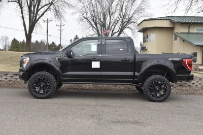 2021 FORD F150 LIFT PACKAGE BY WALDOCH BLACK TRUCK WITH BLACK WHEELS - 2021 FORD F-150 LIFT - Image 9 of 14