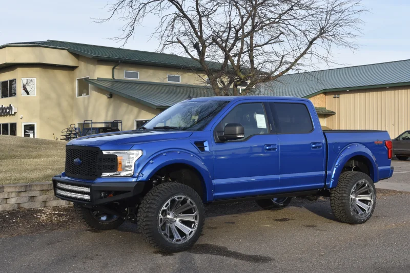 2021 Ford F150 Rampage Edition with Optional 22" wheels Blue by Waldoch Crafts
