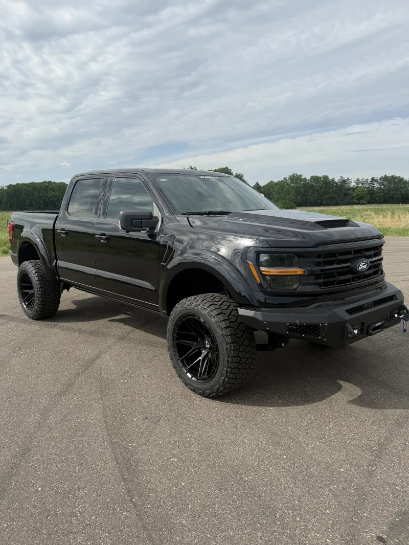 Custom F150 Eco Boost 3.5L Lifted with 37” tires By waldoch Black by Waldoch Crafts