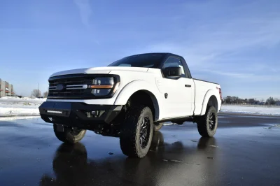 FORD F150 REG. CAB 5.0L WHITE TUXEDO TOP CUSTOM LIFTED TRUCK WALDOCH RAMPAGE EDITION - 2026 FORD F-150 RAMPAGE - Image 10 of 14
