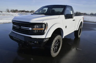 FORD F150 REG. CAB 5.0L WHITE TUXEDO TOP CUSTOM LIFTED TRUCK WALDOCH RAMPAGE EDITION - 2026 FORD F-150 RAMPAGE - Image 4 of 14