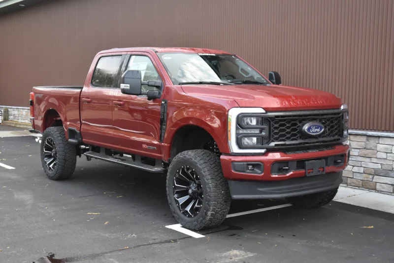 Ford F250 LIFT Package By Waldoch Custom Super Duty Red 37" tires on 20" wheels by Waldoch Crafts