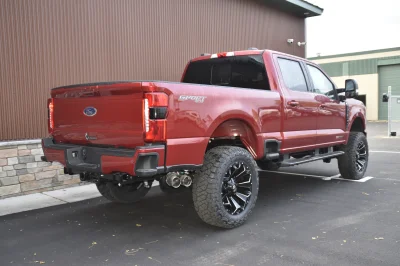 FORD F250 LIFT PACKAGE BY WALDOCH CUSTOM SUPER DUTY RED 37" TIRES ON 20" WHEELS - 2024 FORD F-250 LIFT - Image 2 of 10