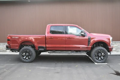 FORD F250 LIFT PACKAGE BY WALDOCH CUSTOM SUPER DUTY RED 37" TIRES ON 20" WHEELS - 2024 FORD F-250 LIFT - Image 10 of 10