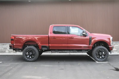 FORD F250 LIFT PACKAGE BY WALDOCH CUSTOM SUPER DUTY RED 37" TIRES ON 20" WHEELS - 2024 FORD F-250 LIFT - Image 3 of 10
