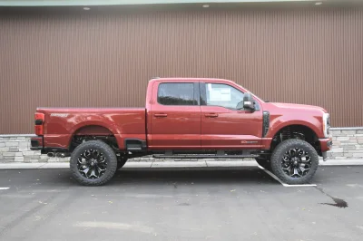 FORD F250 LIFT PACKAGE BY WALDOCH CUSTOM SUPER DUTY RED 37" TIRES ON 20" WHEELS - 2024 FORD F-250 LIFT - Image 4 of 10