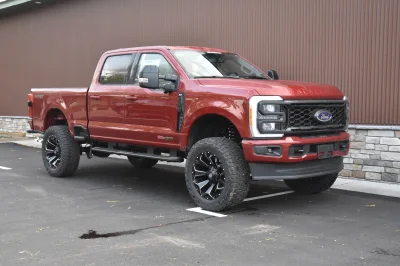FORD F250 LIFT PACKAGE BY WALDOCH CUSTOM SUPER DUTY RED 37" TIRES ON 20" WHEELS - 2024 FORD F-250 LIFT - Image 6 of 10