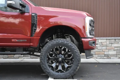 FORD F250 LIFT PACKAGE BY WALDOCH CUSTOM SUPER DUTY RED 37" TIRES ON 20" WHEELS - 2024 FORD F-250 LIFT - Image 8 of 10