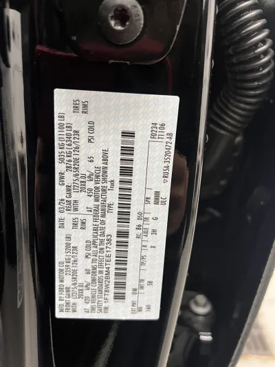 2026 FORD F250 - M80X PACKAGE - AGATE BLACK (UM) - 2026 FORD F-250 LEVEL - Image 14 of 14