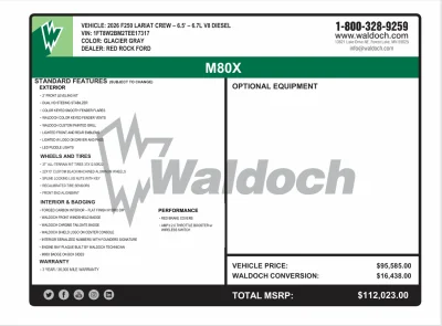 2026 FORD F250 LARIAT - M80X PACKAGE - GLACIER GRAY (R7) - 2026 FORD F-250 M80X - Image 16 of 16