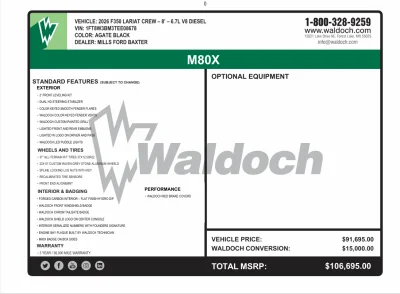 2026 FORD F250 LARIAT - M80X  PACKAGE - AGATE BLACK (UM) - 2026 FORD F-250 M80X - Image 16 of 16