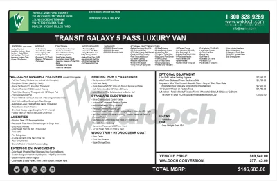 2026 FORD TRANSIT  - GALAXY PACKAGE -  INGOT SILVER (UX) - QUICKSILVER AND ALABASTER SEATING - 2026 FORD TRANSIT 250 GALAXY - Image 19 of 19