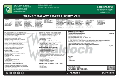 2026 FORD TRANSIT - GALAXY PACKAGE - OXFORD WHITE (YZ) - CREAM WITH CHAMOIS SEATING - 2026 FORD TRANSIT 250 GALAXY - Image 19 of 19