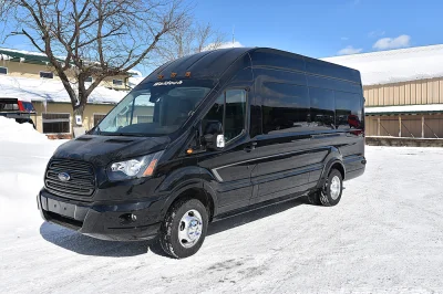 SHADOW BLACK 10 - 2019 FORD TRANSIT LIMO - Image 1 of 15