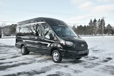 SHADOW BLACK 8 - 2019 FORD TRANSIT LIMO - Image 1 of 18