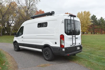 CUSTOM RV CAMPER TRAVEL VAN 5 PASSENGER BIKE HAULER OUTBACK MOUNTAIN VANS BY WALDOCH - 2020 FORD TRANSIT CUSTOM - Image 3 of 20