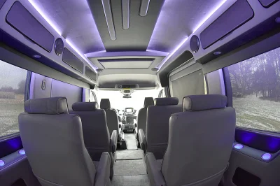 148 MEDIUM ROOF FORD TRANSIT GALAXY CONVERSION VAN 9 PASSENGER BLACK/GREY INTERIOR WITH GRAPHITE SEATS - 2020 FORD TRANSIT GALAXY - Image 10 of 15
