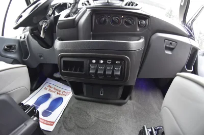 148 MEDIUM ROOF FORD TRANSIT GALAXY CONVERSION VAN 9 PASSENGER BLACK/GREY INTERIOR WITH GRAPHITE SEATS - 2020 FORD TRANSIT GALAXY - Image 14 of 15