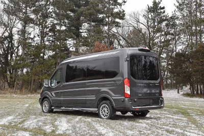 148 MEDIUM ROOF FORD TRANSIT GALAXY CONVERSION VAN 9 PASSENGER BLACK/GREY INTERIOR WITH GRAPHITE SEATS - 2020 FORD TRANSIT GALAXY - Image 3 of 15