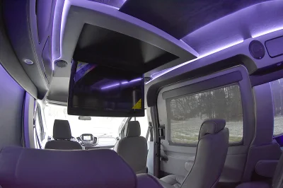 148 MEDIUM ROOF FORD TRANSIT GALAXY CONVERSION VAN 9 PASSENGER BLACK/GREY INTERIOR WITH GRAPHITE SEATS - 2020 FORD TRANSIT GALAXY - Image 9 of 15