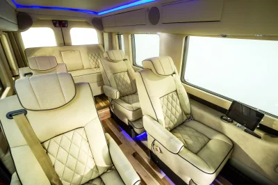 2015 CUSTOM BUILD FORD SEMA BUILD 50” BIG SCREEN TV 148 MEDIUM ROOF TRANSIT WALDOCH CONVERSION VAN - 2020 FORD TRANSIT GALAXY - Image 1 of 17