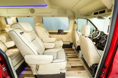 2015 CUSTOM BUILD FORD SEMA BUILD 50” BIG SCREEN TV 148 MEDIUM ROOF TRANSIT WALDOCH CONVERSION VAN - 2020 FORD TRANSIT GALAXY - Image 10 of 17