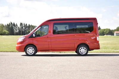 FORD TRANSIT 130 MEDIUM ROOF RED TRANSIT GALAXY VANS - CONVERSION VAN PERSONAL USE MOBILITY - 2020 FORD TRANSIT GALAXY - Image 4 of 29