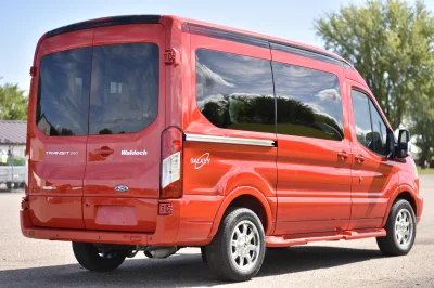 FORD TRANSIT 130 MEDIUM ROOF RED TRANSIT GALAXY VANS - CONVERSION VAN PERSONAL USE MOBILITY - 2020 FORD TRANSIT GALAXY - Image 7 of 29
