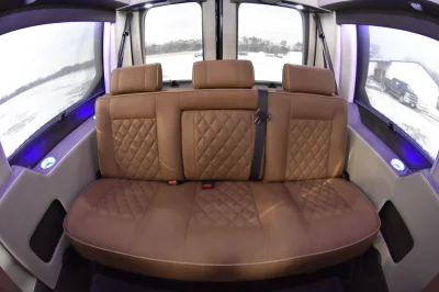 7 PASSENGER CONVERSION VAN LUXURY TRAVEL LOTS OF STORAGE BLACK & TAN INTERIOR BY WALDOCH - 2020 FORD TRANSIT GALAXY - Image 21 of 35