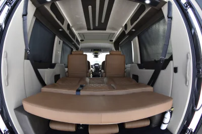 7 PASSENGER CONVERSION VAN LUXURY TRAVEL LOTS OF STORAGE BLACK & TAN INTERIOR BY WALDOCH - 2020 FORD TRANSIT GALAXY - Image 29 of 35