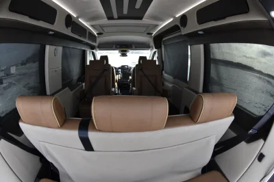 7 PASSENGER CONVERSION VAN LUXURY TRAVEL LOTS OF STORAGE BLACK & TAN INTERIOR BY WALDOCH - 2020 FORD TRANSIT GALAXY - Image 32 of 35