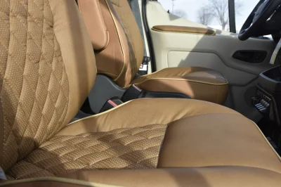 7 PASSENGER CONVERSION VAN LUXURY TRAVEL LOTS OF STORAGE BLACK & TAN INTERIOR BY WALDOCH - 2020 FORD TRANSIT GALAXY - Image 6 of 35