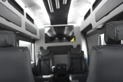 148 EL FORD TRANSIT CONVERSION VAN HIGH ROOF 9 SEATER LIMO MEETING WORK STATION JET DESKS CUSTOM - 2020 FORD TRANSIT GALAXY - Image 20 of 64