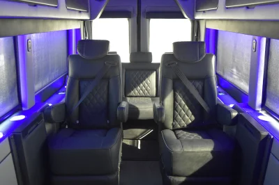 148 EL FORD TRANSIT CONVERSION VAN HIGH ROOF 9 SEATER LIMO MEETING WORK STATION JET DESKS CUSTOM - 2020 FORD TRANSIT GALAXY - Image 26 of 64
