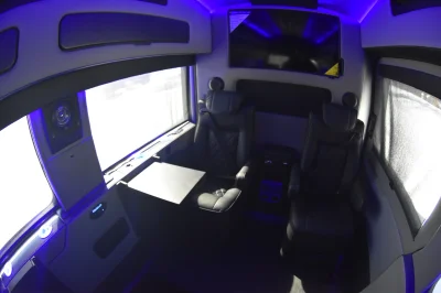148 EL FORD TRANSIT CONVERSION VAN HIGH ROOF 9 SEATER LIMO MEETING WORK STATION JET DESKS CUSTOM - 2020 FORD TRANSIT GALAXY - Image 31 of 64